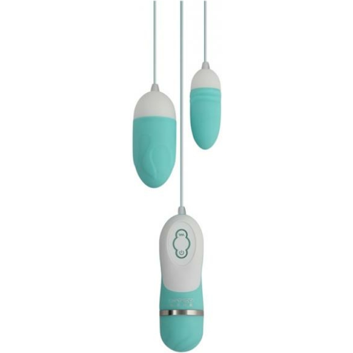 Gigaluv Dual Vibra Bullets 10 Functions Tiffany Blue - Image 1