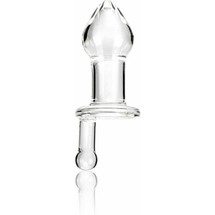 Glas 5 inches Juicer Clear Glass Butt Plug - Image 1