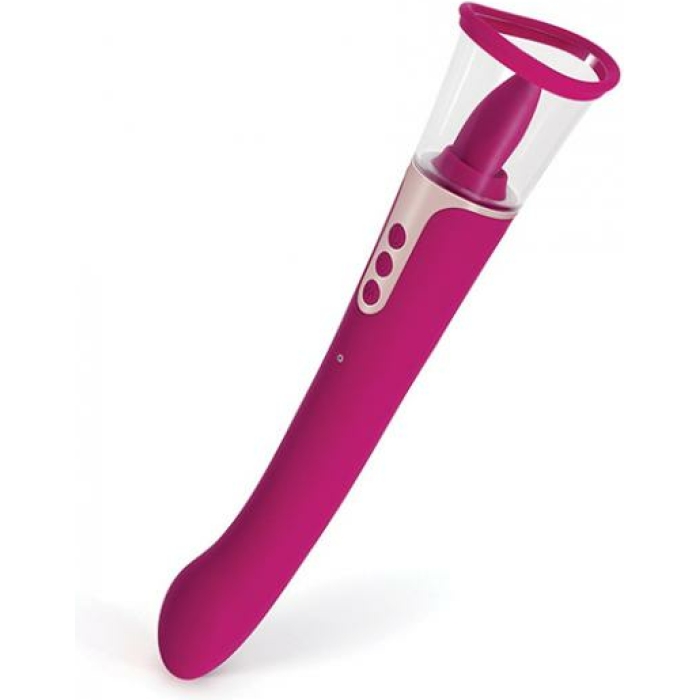 Succion Sucking G-spot Vibrator - 3 Function Purple - Image 1