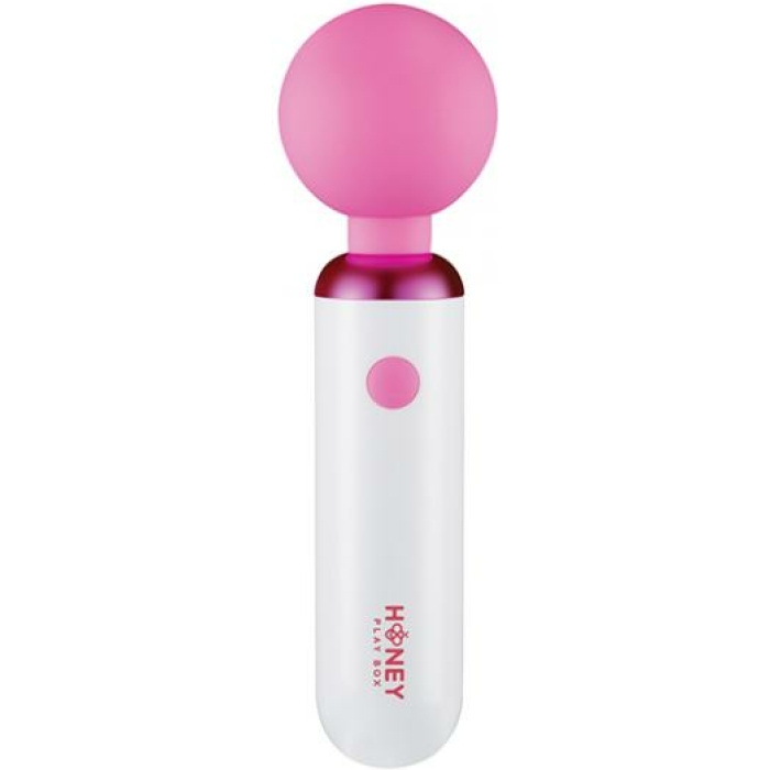 Pomi Wand Clit Tease Vibrating Wand - White - Image 1