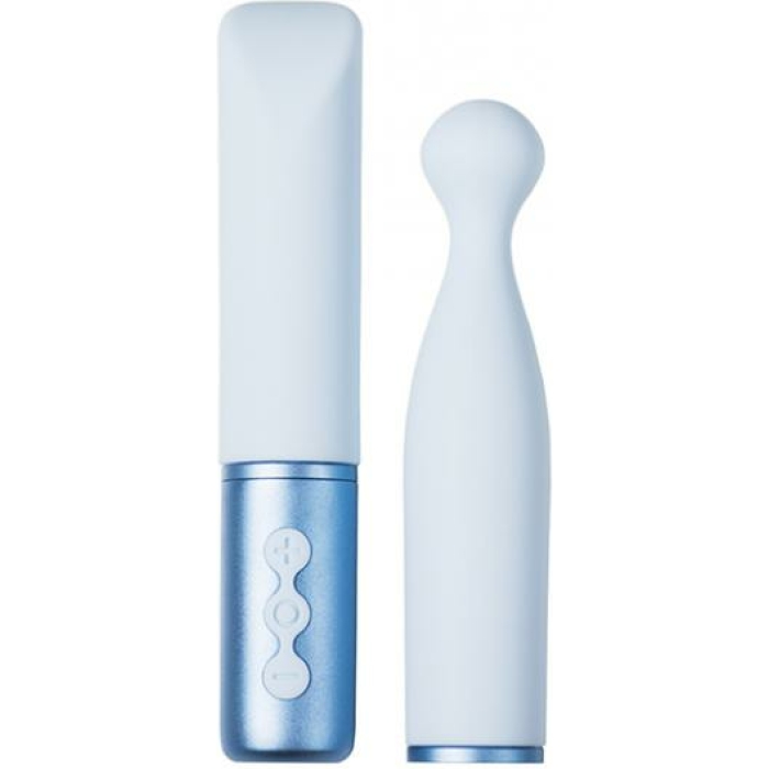 The Naughty Collection Interchangeable Heads Vibrator - Blu Bundle - Image 1
