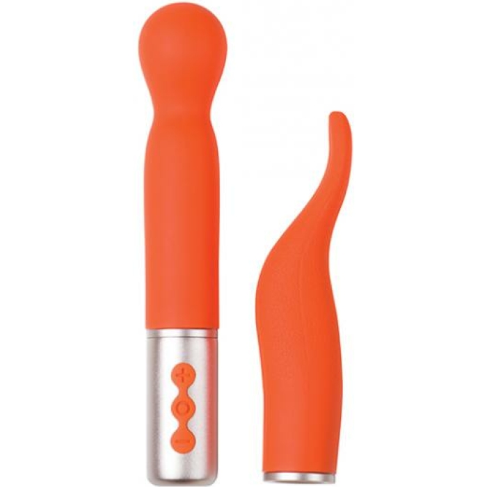 The Naughty Collection Interchangeable Heads Vibrator - Coral Bundle - Image 1