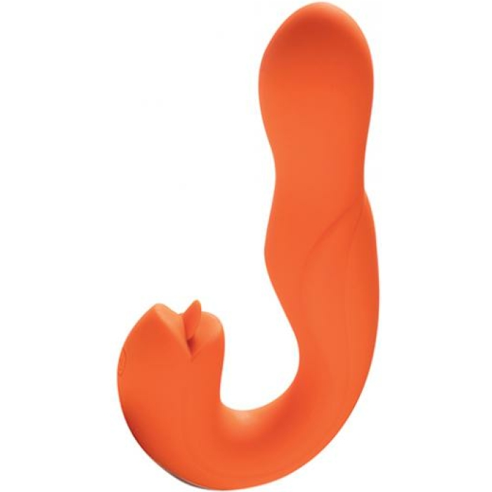 Joi Pro Rotating Head G-spot Vibrator & Clit Licker W/remote - Orange - Image 1