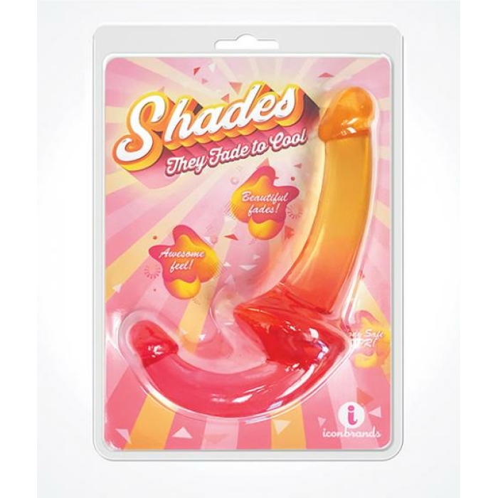 Shades Jelly Tpr Gradient Strapless Strap On - Pink/yellow - Image 1