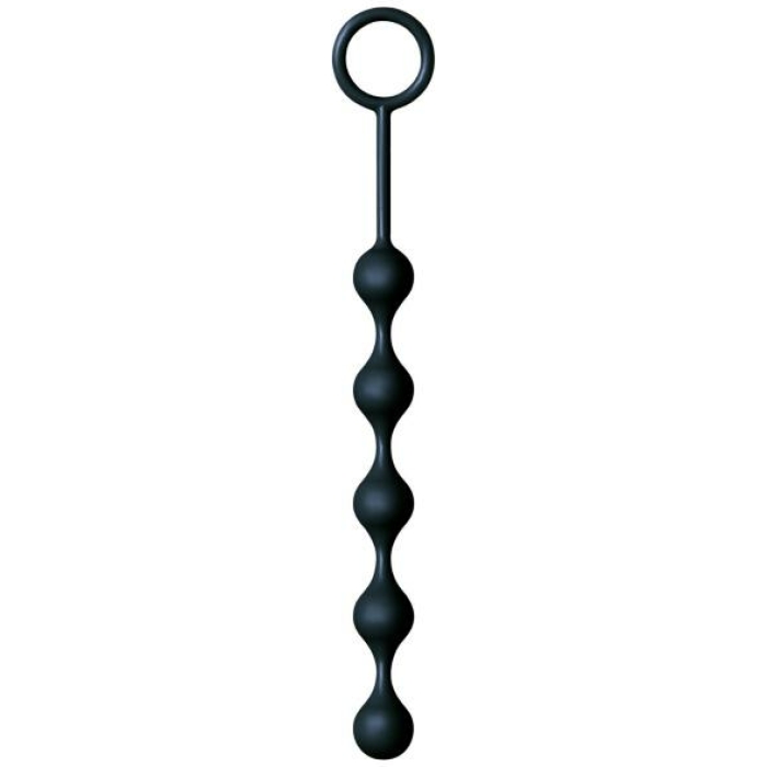 The Nines S Drops Silicone Anal Beads Black - Image 1