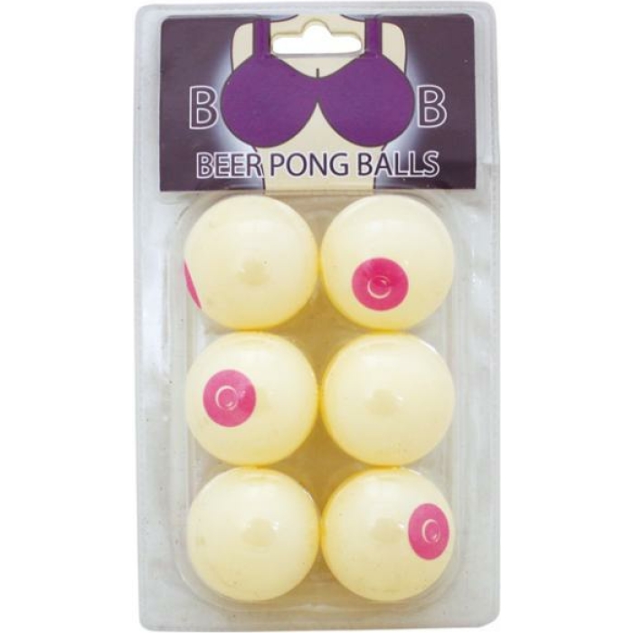 Boob Beer Pong Balls 6 Pack - Image 1