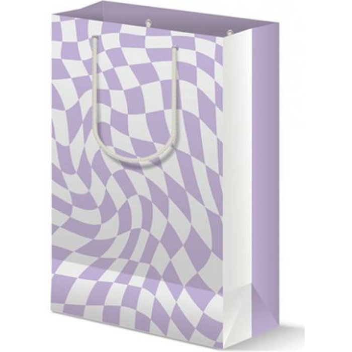 Retro Purple Gift Bag - Image 1