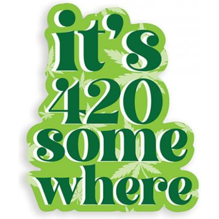 It's 420 Somewhere 420 Sticker - Pack Of 3 - Image 1