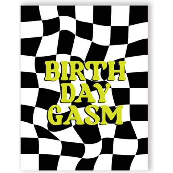Birthday-gasm Greeting Card - Image 1