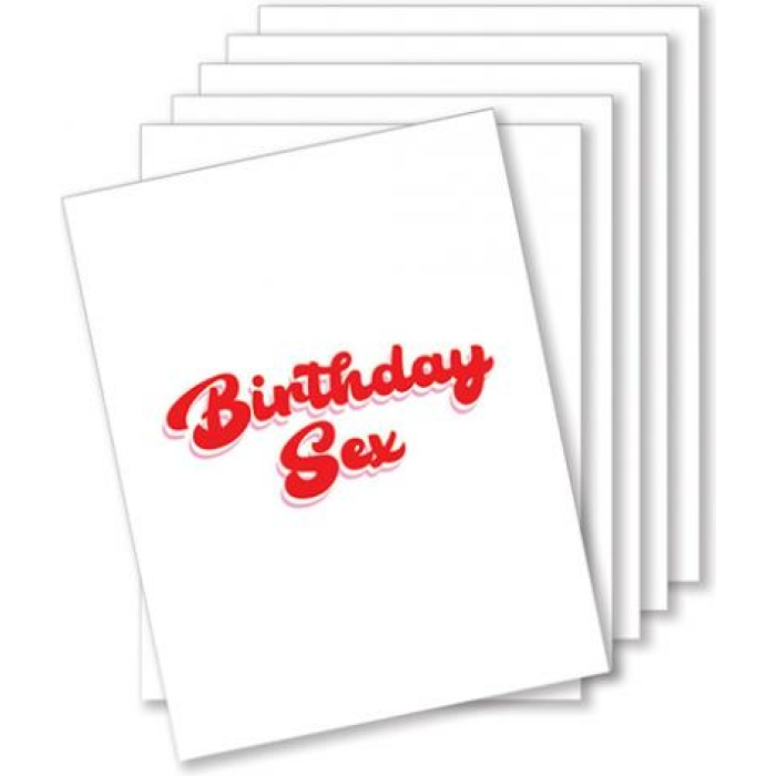 Birthday Sex Naughty Greeting Card - Pack Of 6 - Image 1