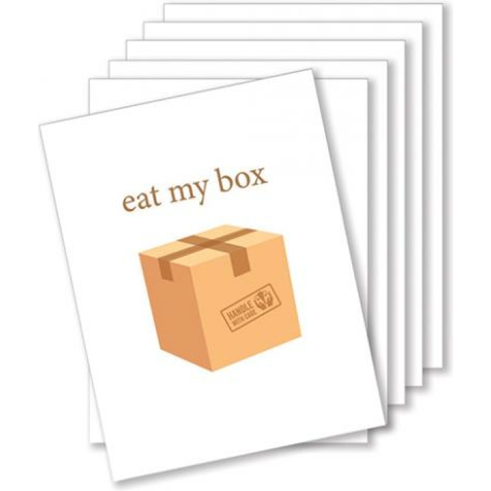 Eat My Box Naughty Greeting Card - Pack Of 6 - Image 1