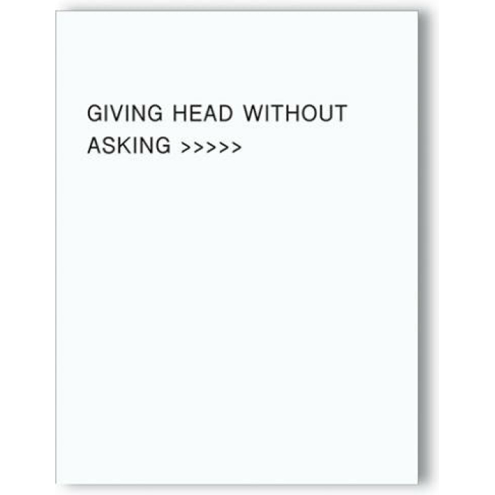 Giving Head Is Greater Than Naughty Greeting Card - Image 1