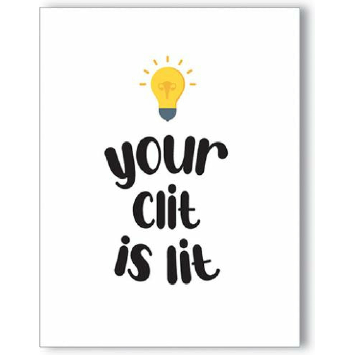 Lit Clit Naughty Greeting Card - Image 1