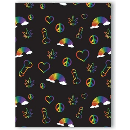 Rainbow Penis Naughty Greeting Card