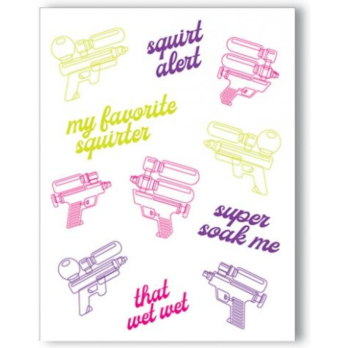 Squirt Alert Naughty Greeting Card - Image 1