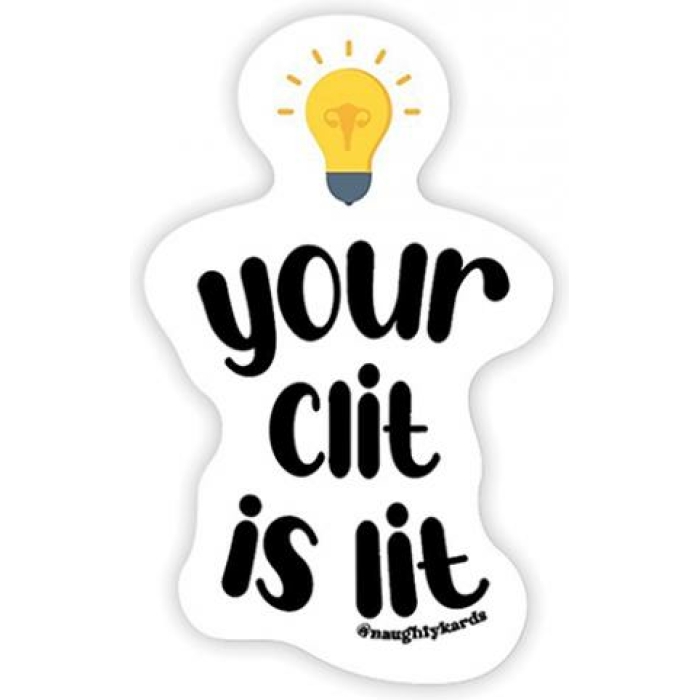 Lit Clit Naughty Sticker - Pack Of 3 - Image 1