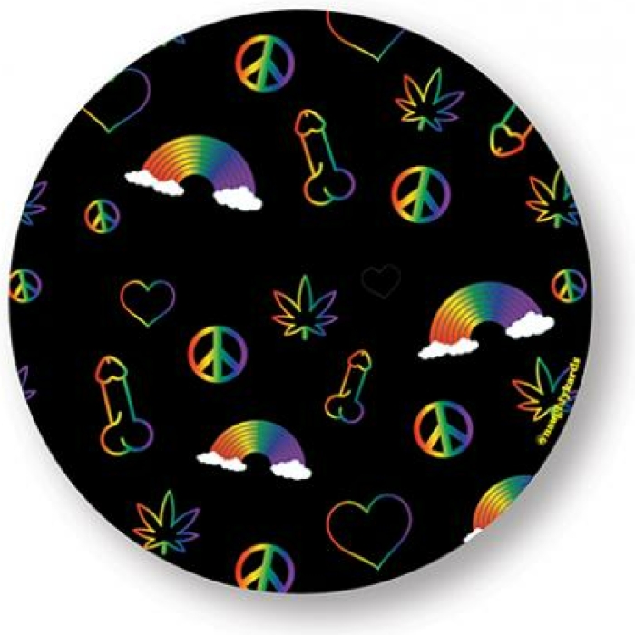 Rainbow Penis Naughty Sticker - Pack Of 3 - Image 1