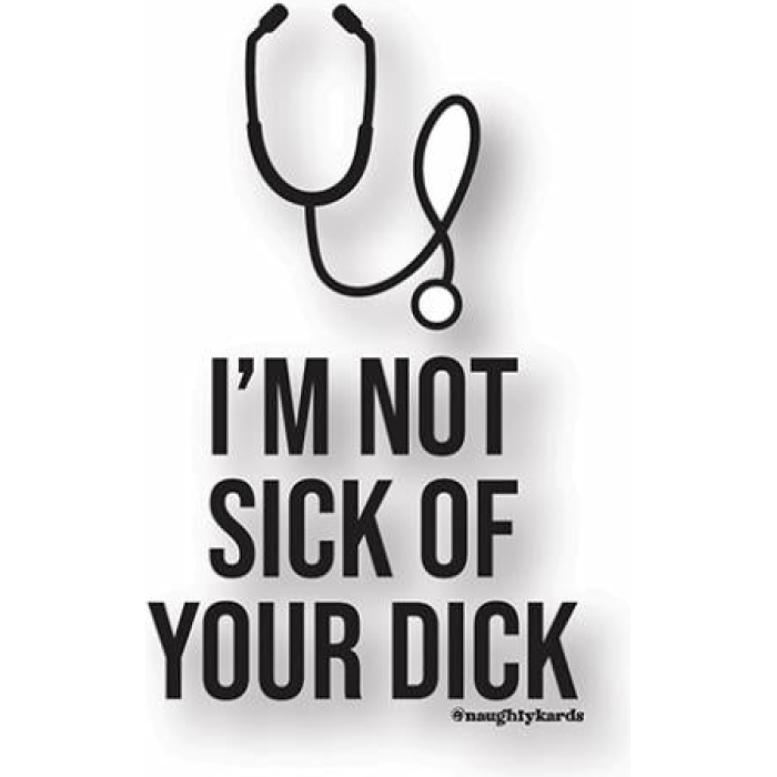 Sick Dick Naughty Sticker - Pack Of 3 - Image 1