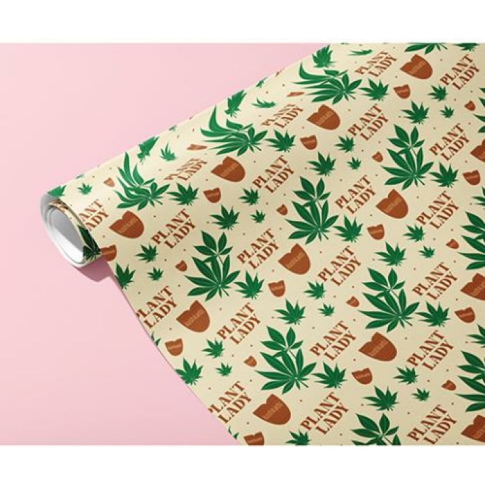 Plant Lady Naughty Wrapping Paper - Image 1
