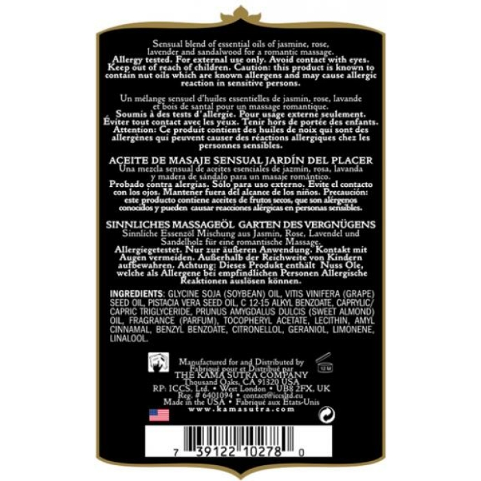 Kama Sutra Aromatics Massage Oil Pleasure Garden 2oz - Image 2