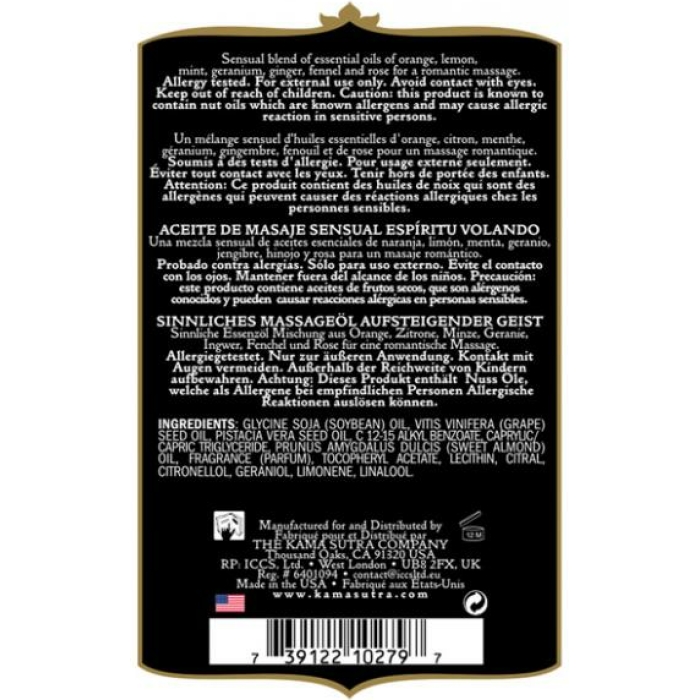 Kama Sutra Aromatics Massage Oil Soaring Spirit 2oz - Image 2