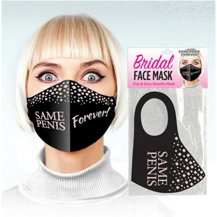 Same Penis Forever Face Mask - Black - Image 1