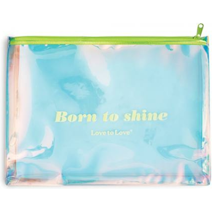 Love To Love Born To Shine Pouch - Acid Yellow - Image 1