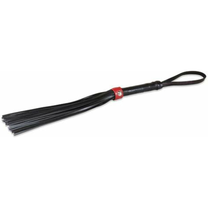 Sultra 14 inches Lambskin Flogger Black Red - Image 1