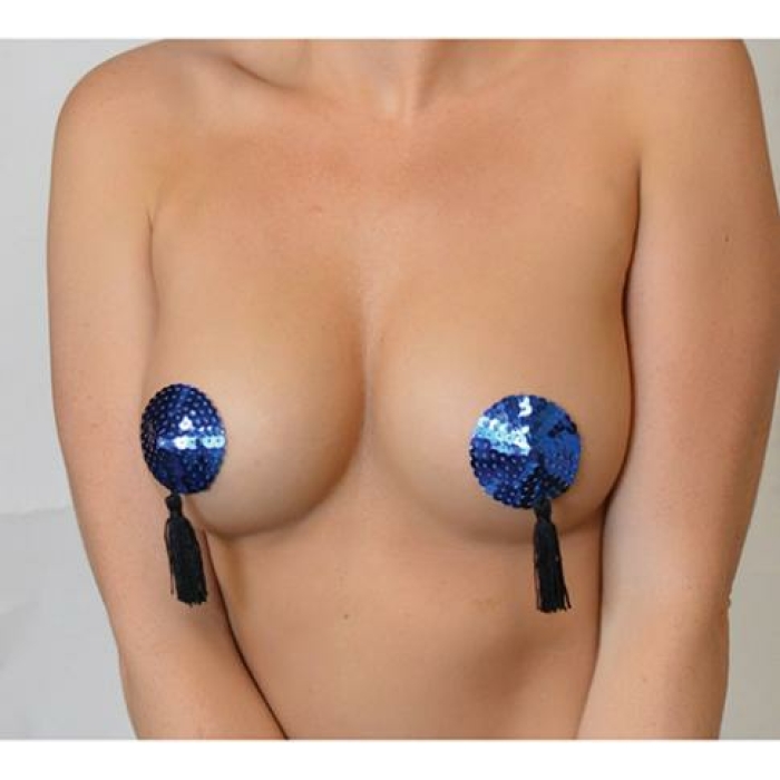 Minor Creations Sequin Pasties W Tassel Royal - Image 1