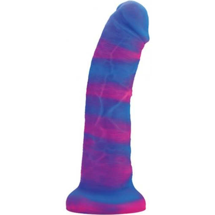 Nobu Rainbow 8" Dildo W/suction Cup - Cosmic - Image 1