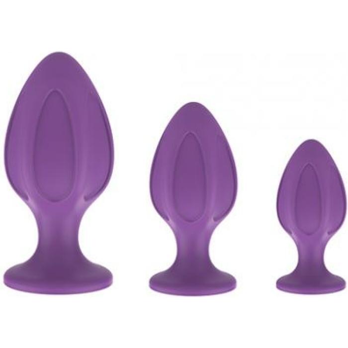 Nobu Rainbow Silicone Plug Set - Purple - Image 1