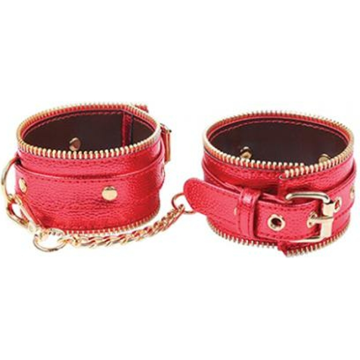 Nobu Fetish Handcuffs - Red/gold - Image 1