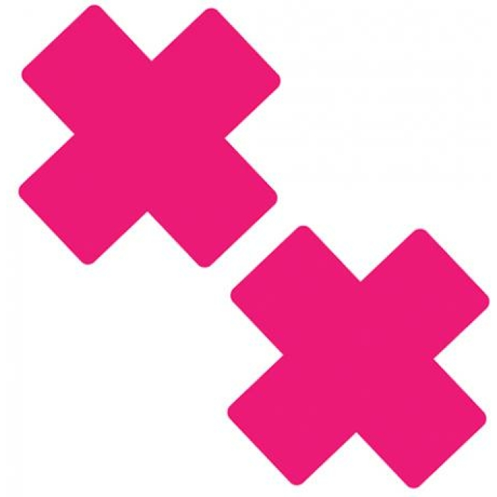 Neva Nude Temperature Reactive X Factor Pasties - Neon Pink - Image 1