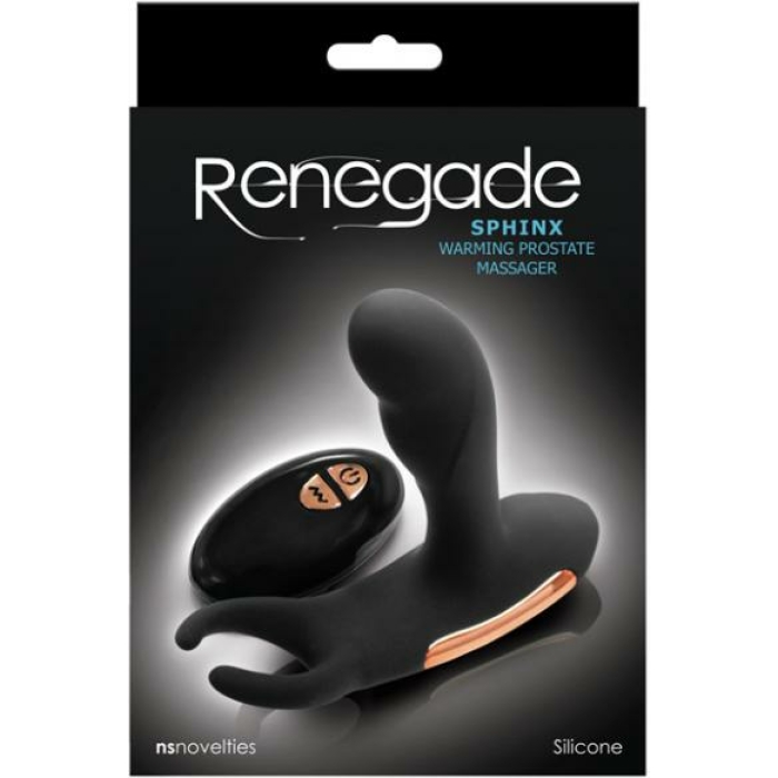 Ns Novelties Renegade Sphinx Warming Prostate Massager - Black - Image 1