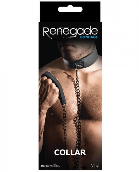 Renegade Bondage Collar Black O/S - Image 2