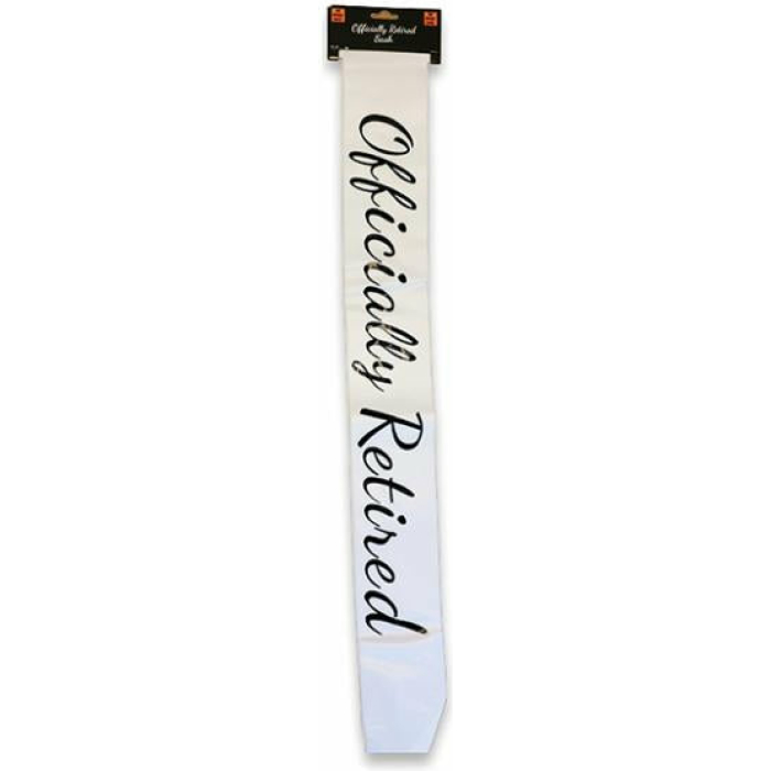 Officially Retired Sash - White - Image 1