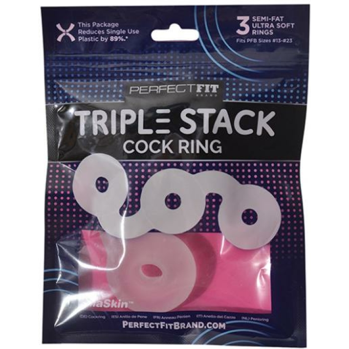 Perfect Fit Triple Donut Ring - Clear - Image 1