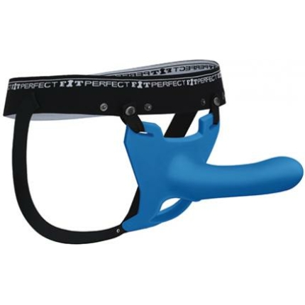 Perfect Fit Zoro 6.5" Strap On W/case - Blue