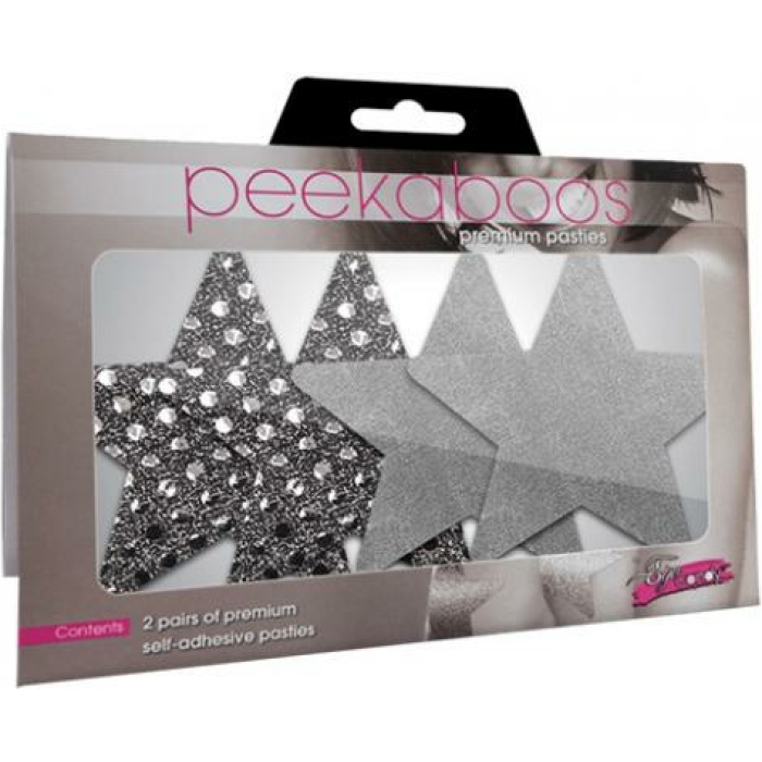 Dark Angel Stars Silver Pack Of 2 Pairs - Image 2