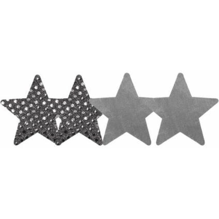 Dark Angel Stars Silver Pack Of 2 Pairs - Image 1
