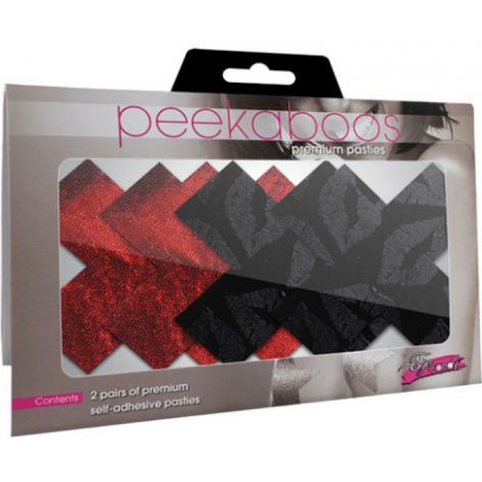 Stolen Kisses X Pasties Red, Black 2 Pack - Image 2