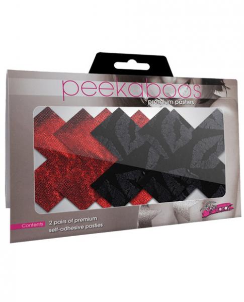 Stolen Kisses X Pasties Red, Black 2 Pack - Image 2