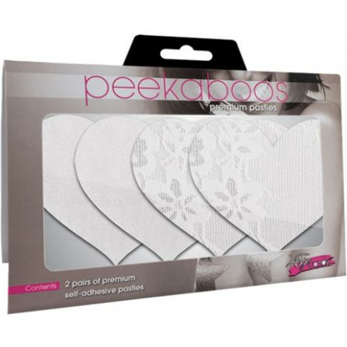 Luminous Hearts Pasties White 2 Pack - Image 2