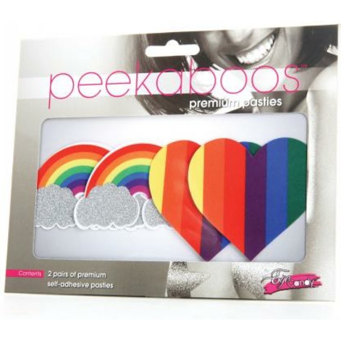 Peekaboos Pride Glitters Rainbows & Hearts - Pack Of 2 - Image 1