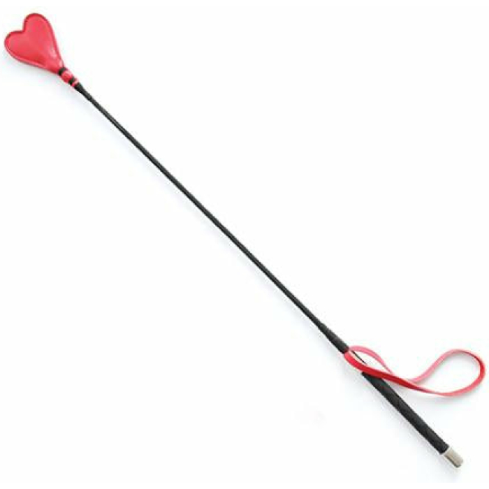 Plesur 26" Heart Pvc Crop - Black/red - Image 1