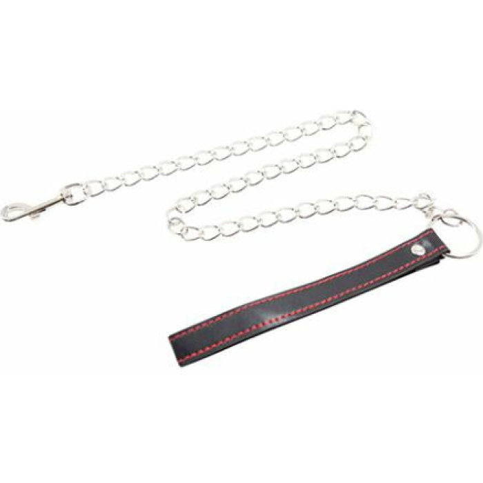 Plesur Pvc Leash - Black W/red - Image 1