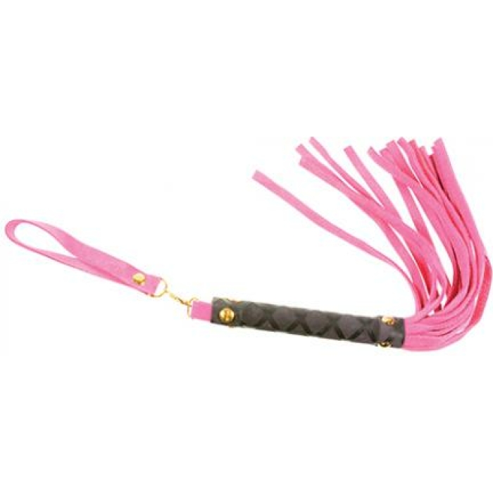 Plesur Mini Leather Flogger - Pink - Image 1