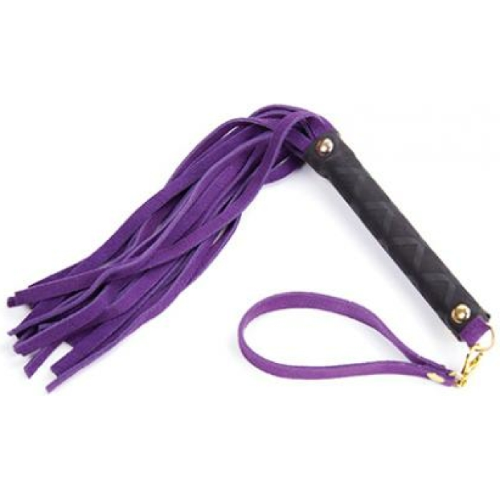 Plesur Mini Leather Flogger - Purple - Image 1