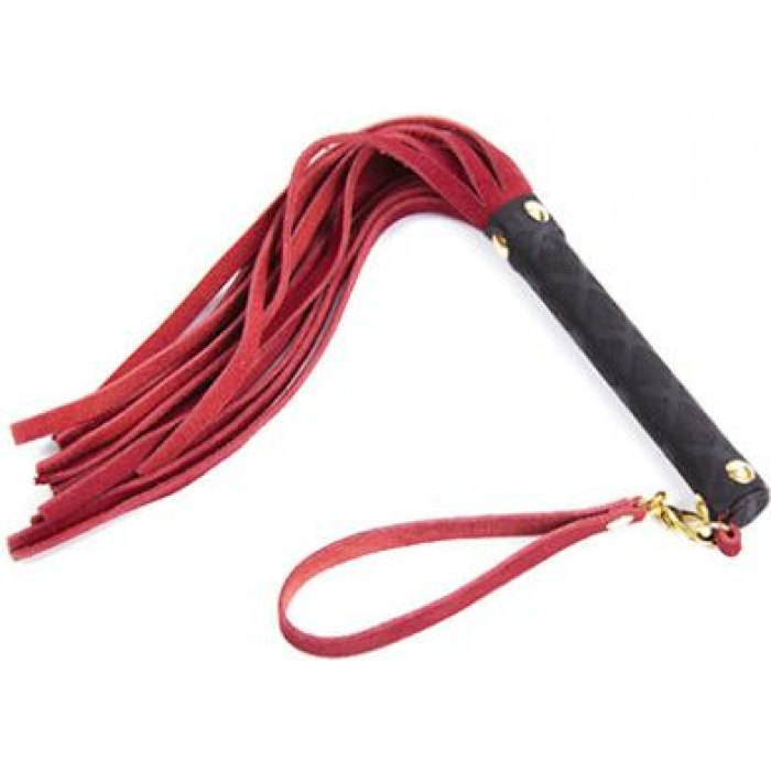 Plesur Mini Leather Flogger - Red - Image 1