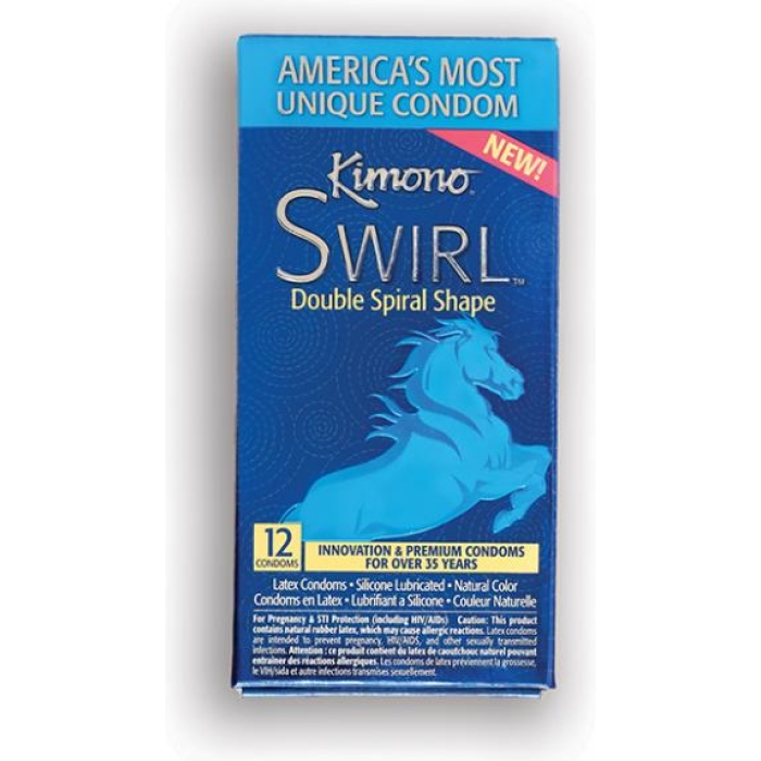 Kimono Swirl Condom - Pack Of 12 - Image 1